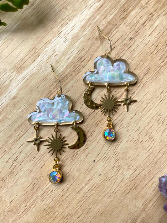 Mystic cloud earrings
