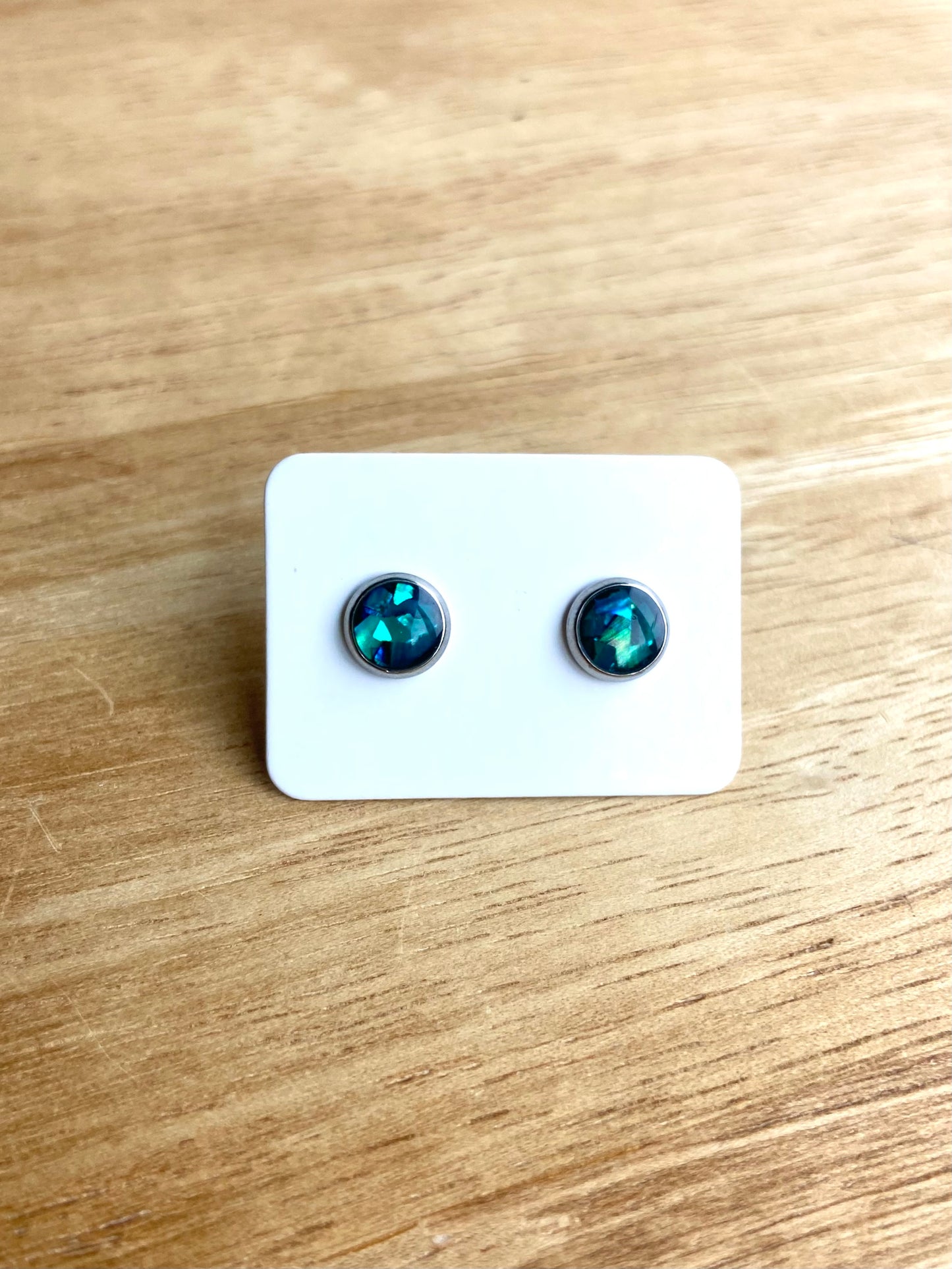 Abalone stud earrings