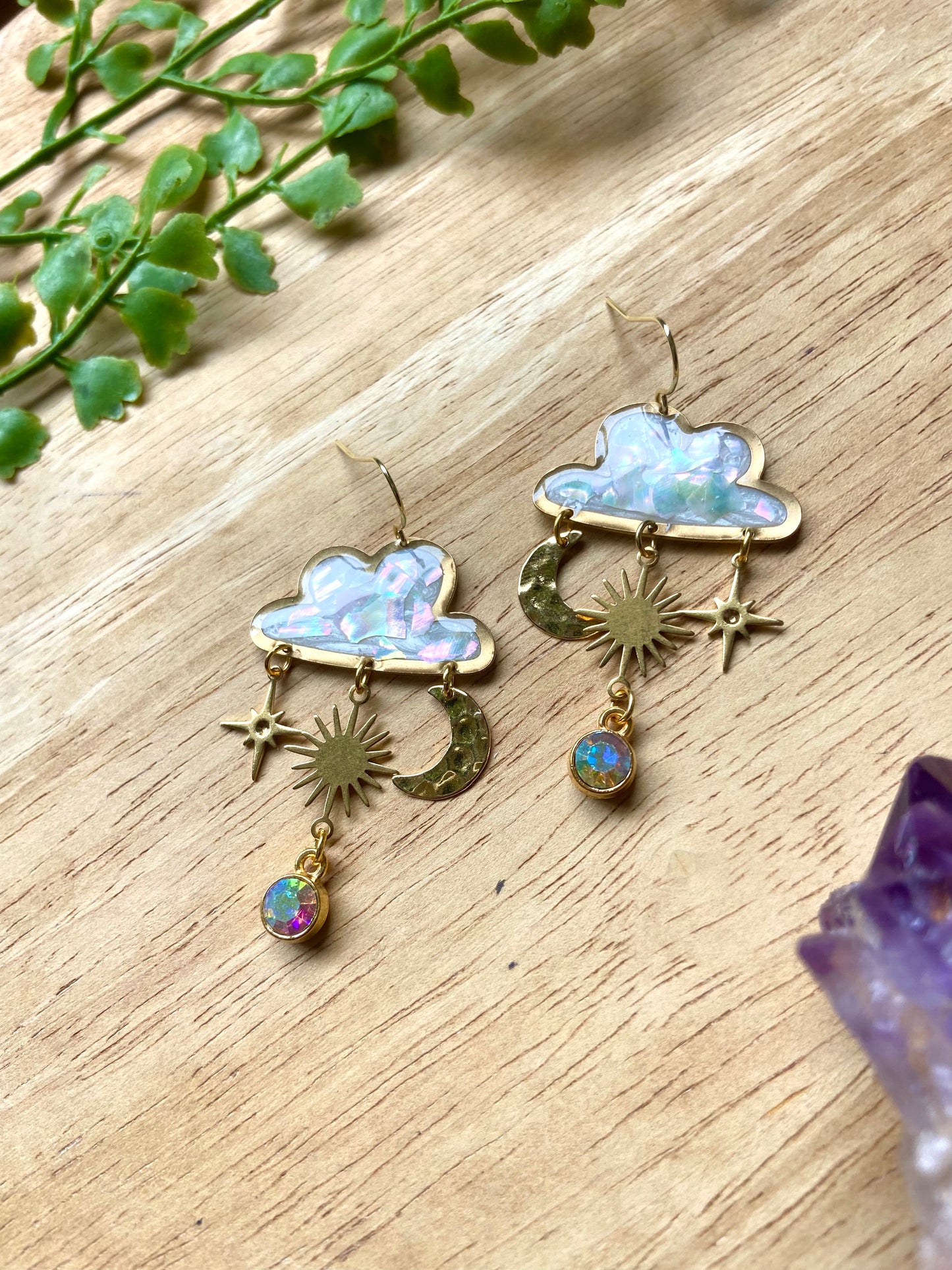 Mystic cloud earrings