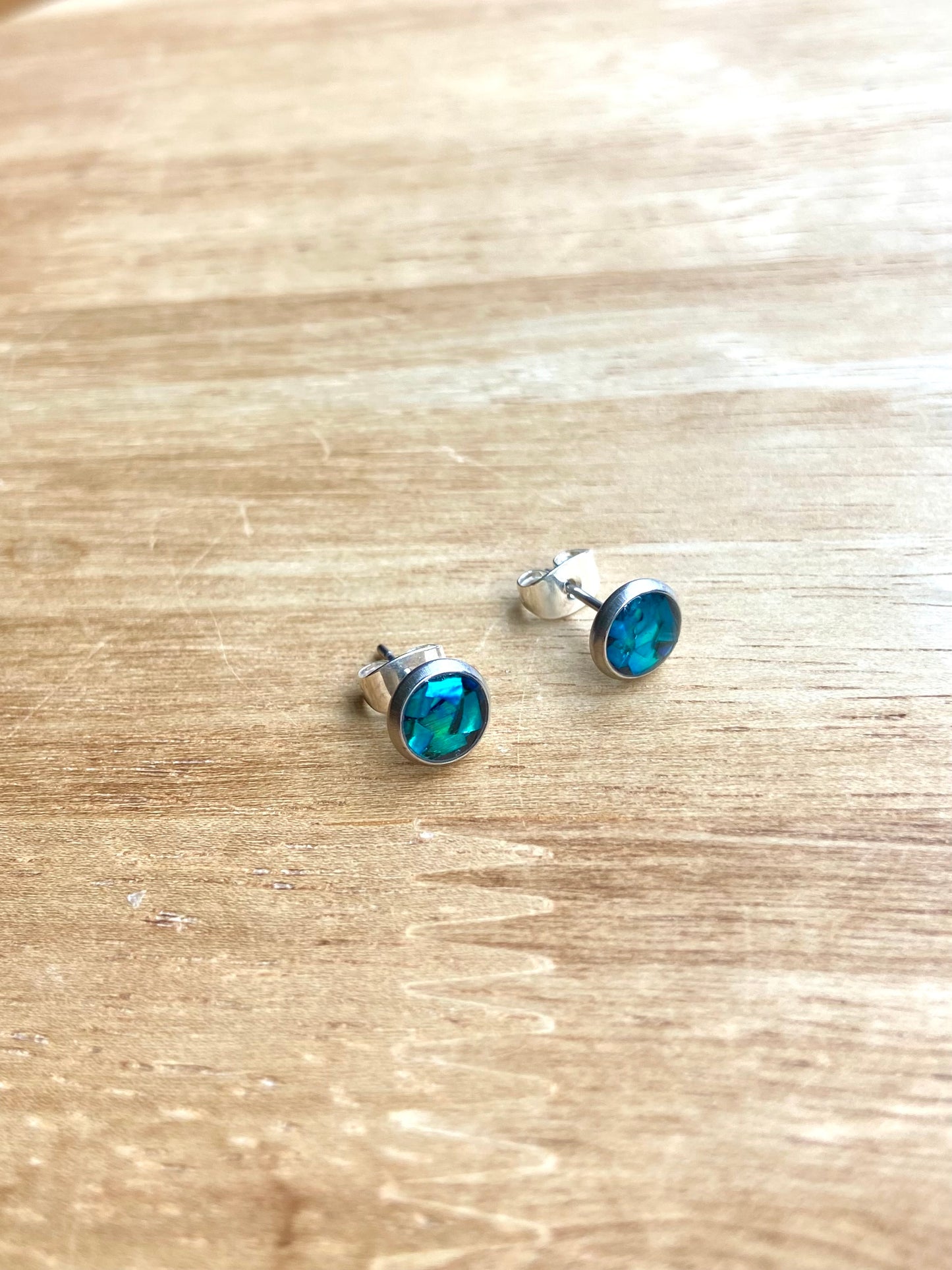 Abalone stud earrings